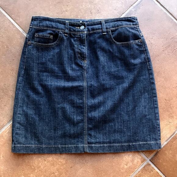 Boden Dark Wash Denim Short Skirt size 8R - Picture 5 of 5